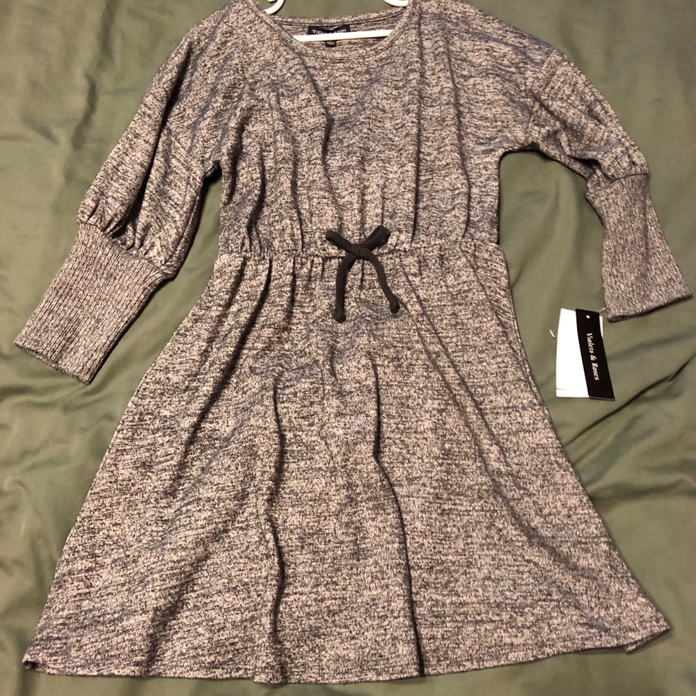 Violets & Roses Brynn Bubble Sleeve dress